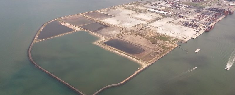 Port Brisbane reclamation area sand fill and sedimentation basin area return water quality