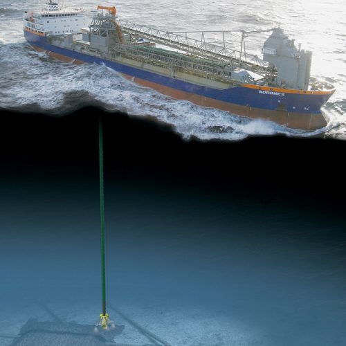 fall pipe vessel installing rock offshore rock dumping installation supply via flexible fall pipe vessel