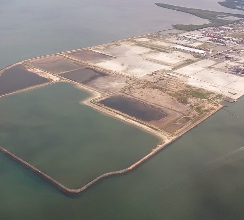 Port Brisbane reclamation area sand fill and sedimentation basin area return water quality